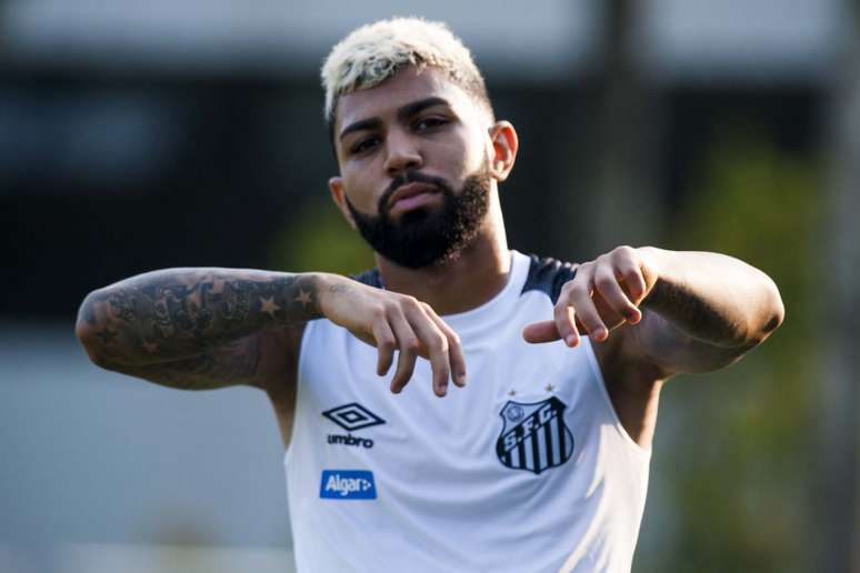 Gabriel foi duramente criticado por seu ex-técnico na Inter de Milão, da Itália (Foto: Ivan Storti/Santos)