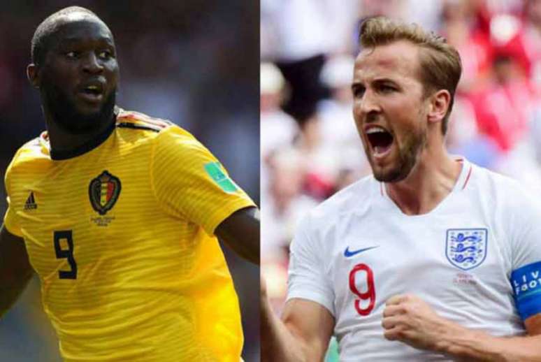 Lukaku e Kane disputam a artilharia da Copa. O Inglês tem boa vantagem, mas o belga não quer deixar barato. (AFP)