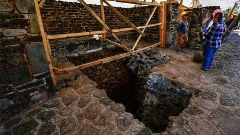 Acredita-se que as principais estruturas do sítio arqueológico de Teopanzolco datem do século 13 - o que indica que o templo recém-descoberto é anterior a ele