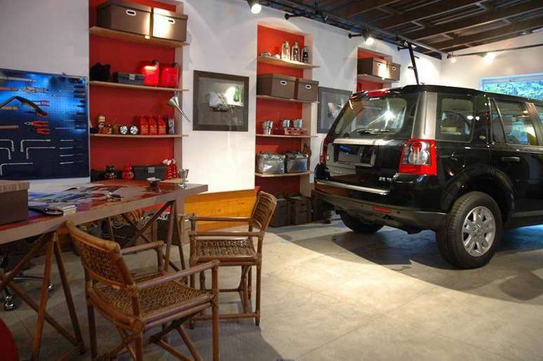 13. Decora&ccedil;&atilde;o de dia dos pais &ndash; garagem com mesa de descanso