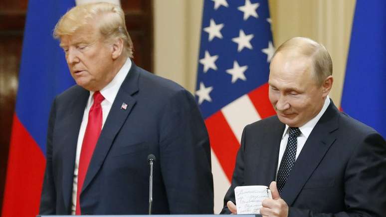 Putin e Trump disseram que reunião em Helsinki foi bastante produtiva