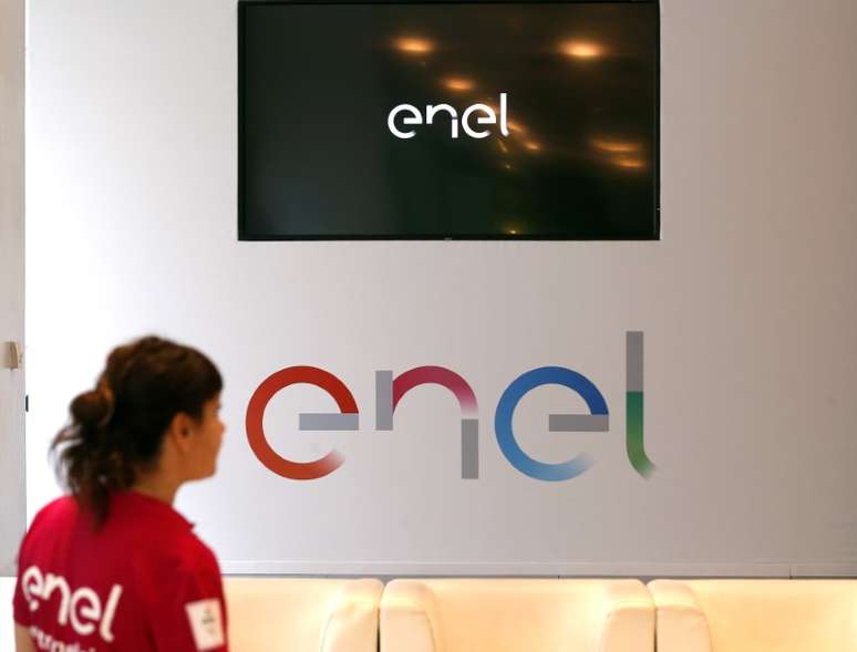 Novo logo da Enel em Milão 
04/05/2018
REUTERS/Stefano Rellandini