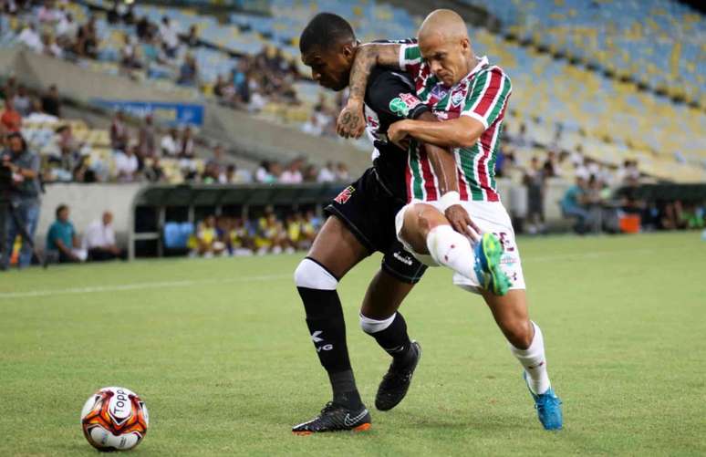 Vasco e Fluminense, durante duelo no primeiro semestre (Foto: Lucas Marçon/Fluminense)