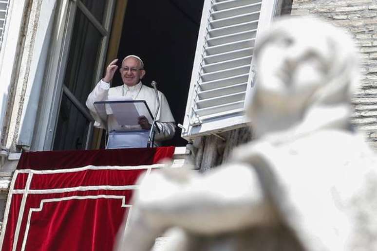 Papa Francisco durante Angelus no Vaticano