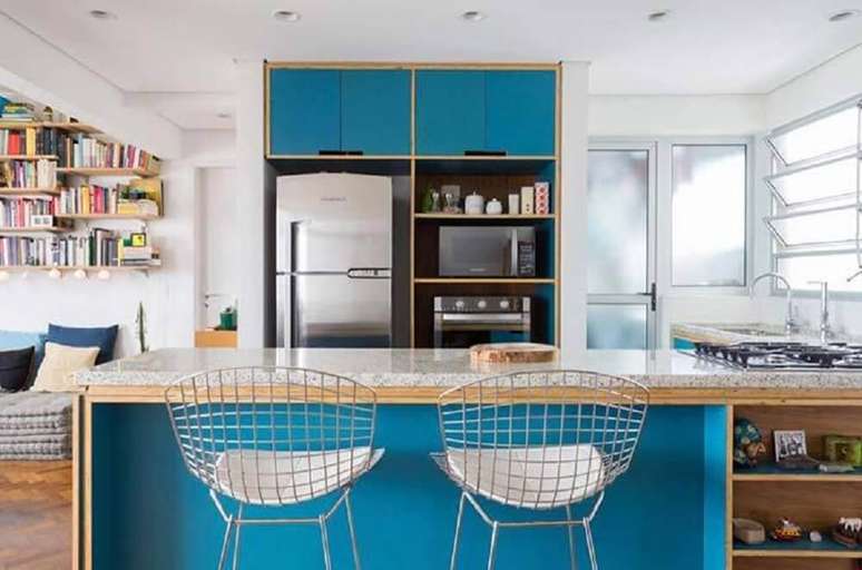 15. Para uma cozinha mais organizada e bonita invista em modelos de nichos organizadores para cozinha