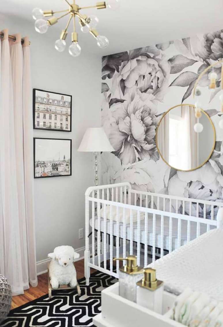 8. Os espelho podem ajudar na sensa&ccedil;&atilde;o de amplitude do quarto pequeno de beb&ecirc;