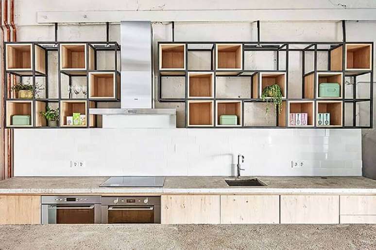 32. Alguns modelos de nichos organizadores para cozinha é capaz de deixá-la mais bonita e moderna