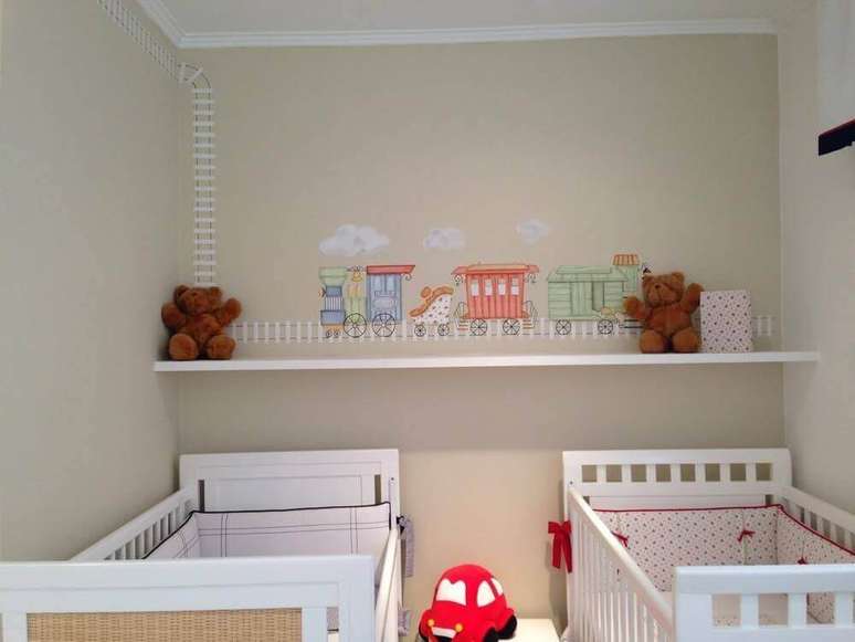 29. Ideias de decora&ccedil;&atilde;o para quarto pequeno de beb&ecirc;s g&ecirc;meos