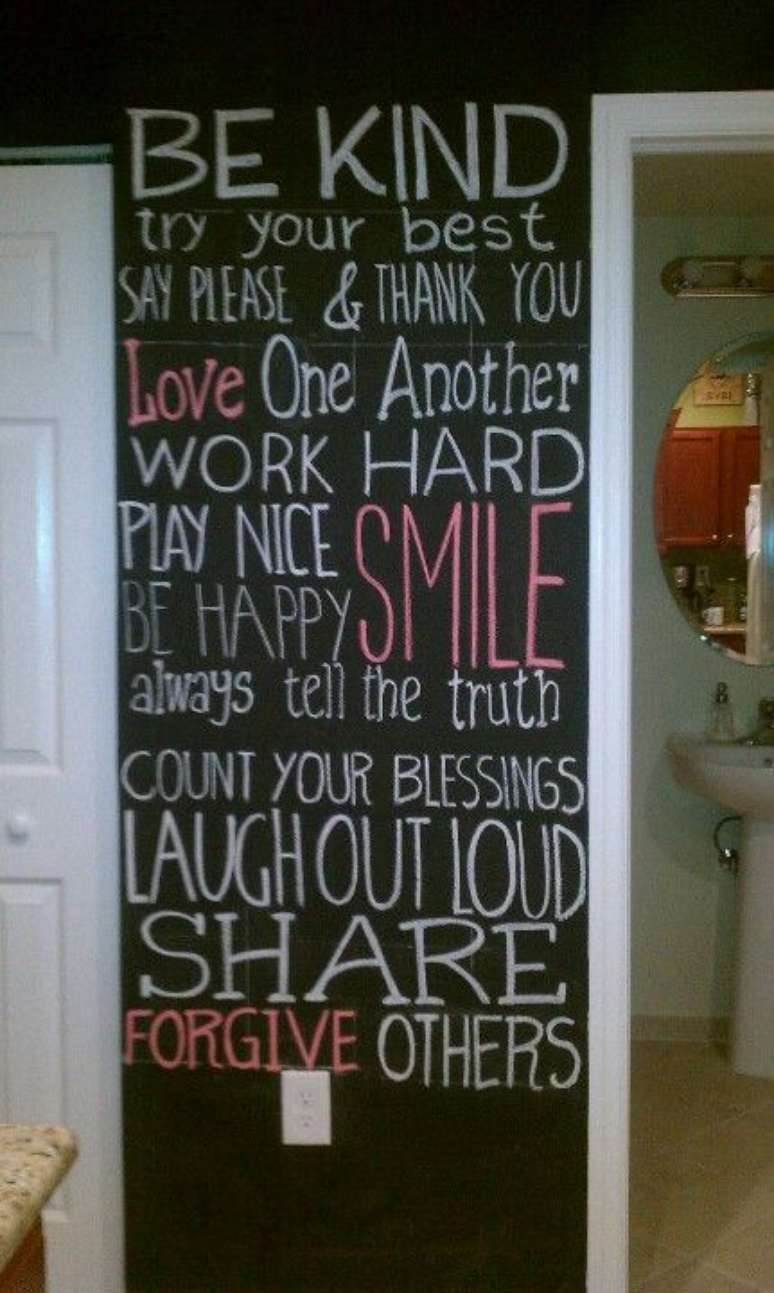 4. Da parede &agrave;s portas, descubra onde fica melhor aplicar a tinta lousa no seu ambiente