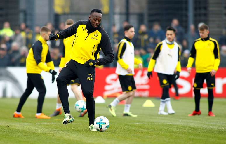 Usain Bolt j&aacute; fez um per&iacute;odo de treinamento no clube alem&atilde;o Borussia Dortmund