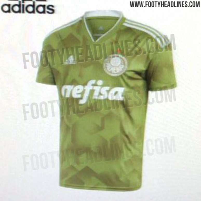 Nova camisa do Palmeiras, com tom de verde militar (Foto: Reprodução)