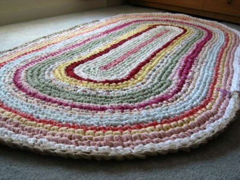 1. Os modelos de tapete de crochê são vários e você pode fazer o seu, 100% personalizado