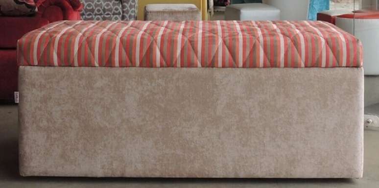 19- O puff ba&uacute; grande para quarto de crian&ccedil;as &eacute; excelente para guardar todos os brinquedos