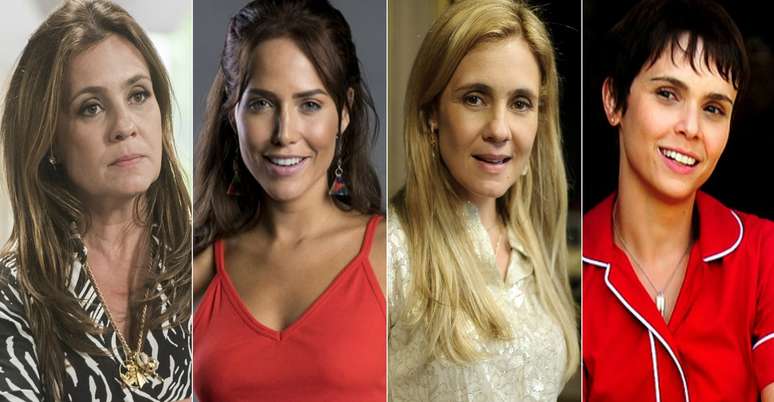 Laureta, Rosa, Caminha e Nina/Rita: os noveleiros adoram acompanhar as brigas entre más e boazinhas