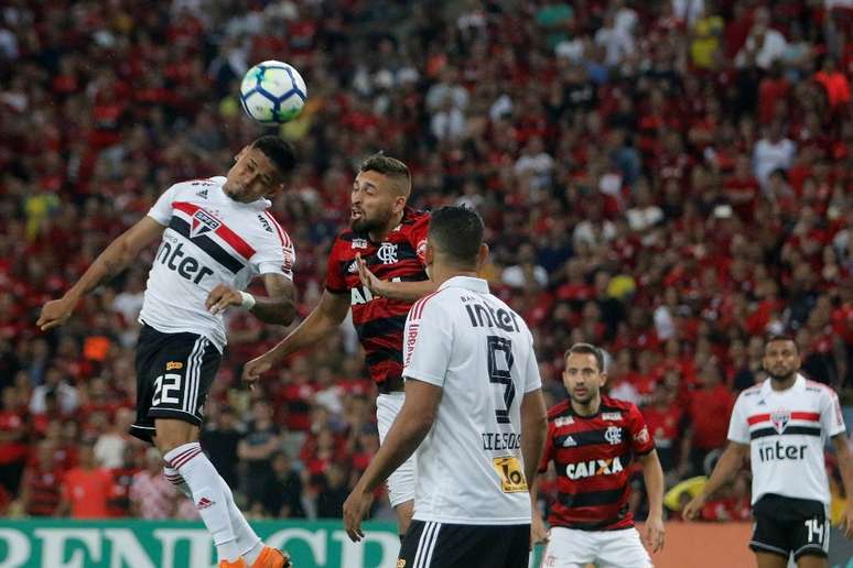 Lance de Flamengo x São Paulo