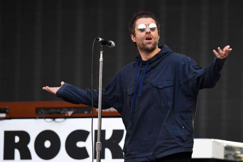 Liam Gallagher durante show em Londres, no Reino Unido 
22/05/2018
REUTERS/Dylan Martinez 