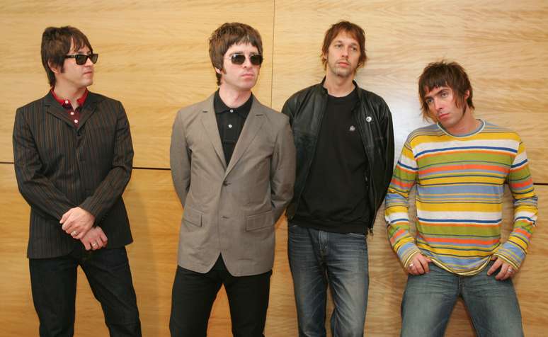 Oasis posa para foto antes de coletiva de imprensa em Hong Kong, na China, em 2006.