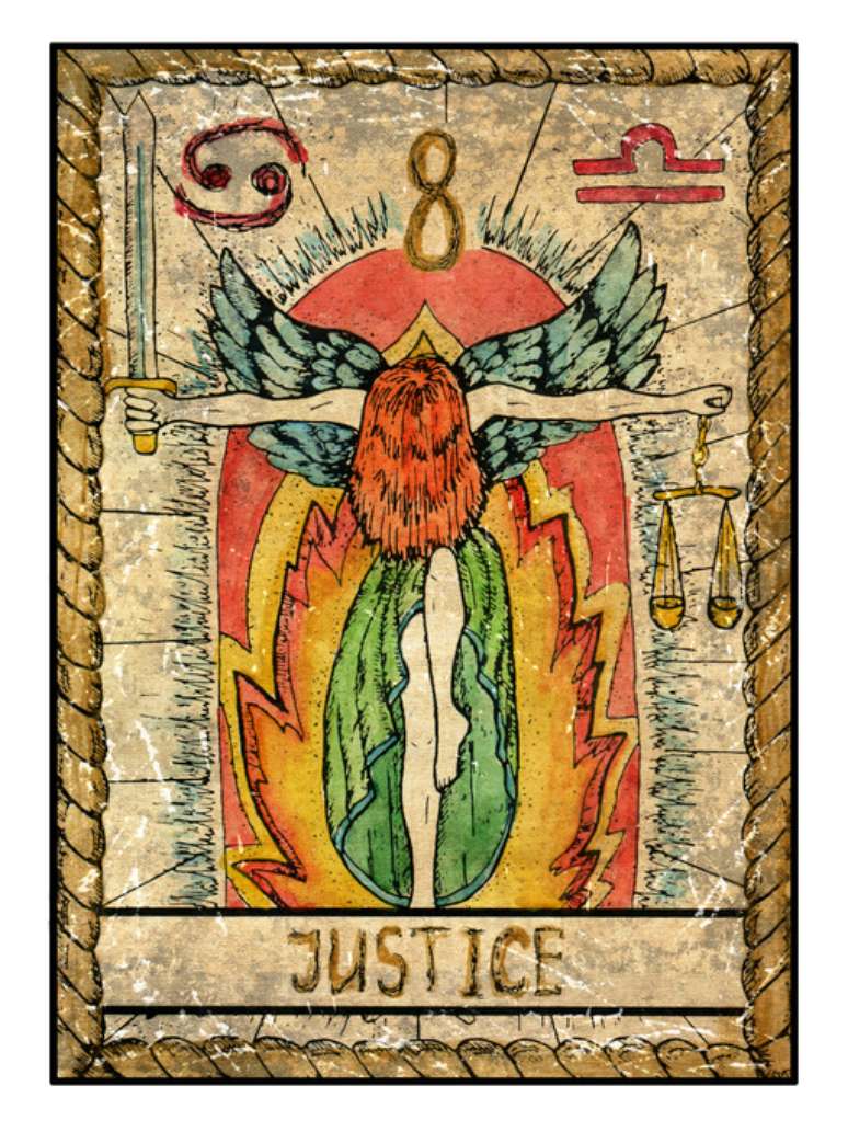 Carta do tarot que rege a semana é a Justiça