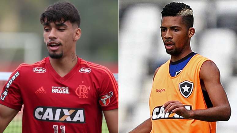 Jovens deverão disputar espaços próximos no Maracanã (Gilvan de Souza / Flamengo e Vitor Silva/SSPress/Botafogo)