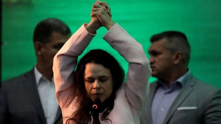 Discurso de Janaína destoou do clima de 'já ganhou no primeiro turno' do evento'