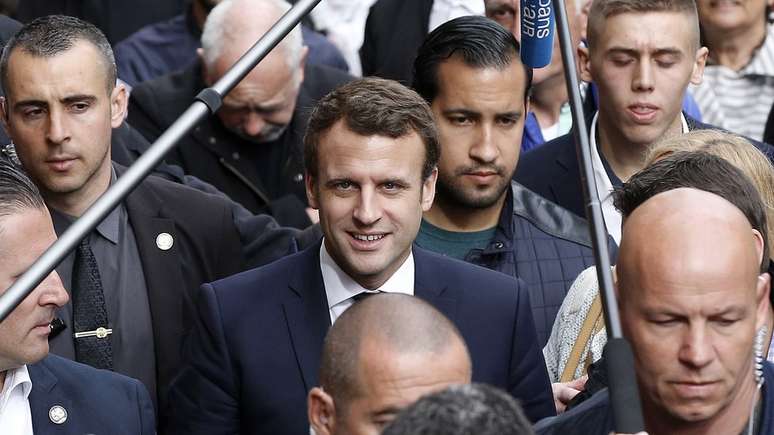 Benalla foi contratado como responsável da segurança do movimento Em Marcha! de Macron
