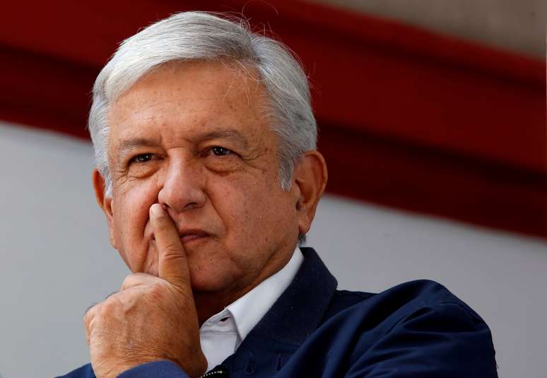 Presidente eleito do México, Andrés Manuel López Obrador, durante entrevista coletiva na Cidade do México
22/07/2018 REUTERS/Ginnette Riquelme