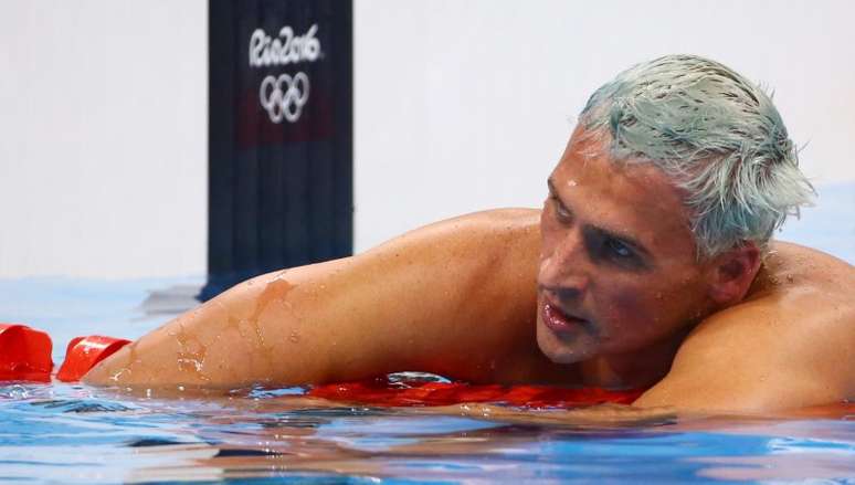 Ryan Lochte na final dos 200 m medley na Rio 2016
 11/08/2016    REUTERS/David Gray