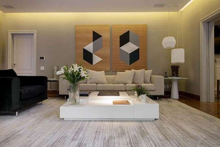 Quadros Grandes para Sala: 56 Modelos para Inspirar a Decoração de