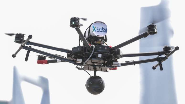 A China está testando transmissões em tempo real de drones de alta definição usando 5G