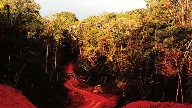 Imagem do Ministério Público do Mato Grosso mostrando o caminho para chegar até Colniza, onde nove pessoas foram assassinadas em abril de 2017