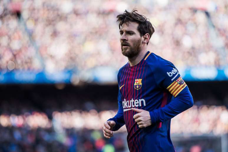 O atacante argentino Lionel Messi, do Barcelona