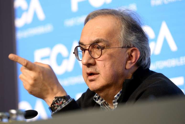 Sergio Marchionne, ex-presidente-executivo da Fiat Chrysler Automobiles, fala durante entrevista coletiva em Balocco 1/06/ 2018.  REUTERS/Massimo Pinca - 