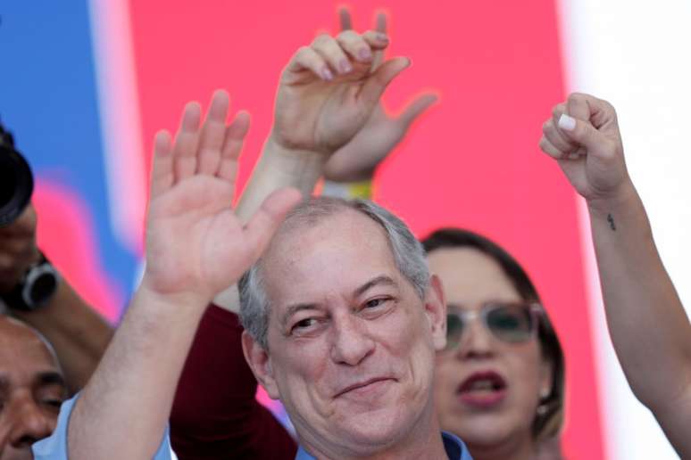 Ciro Gomes durante convenção nacional do PDT em Brasília, onde foi formalizado como candidato à Presidência da República
20/07/2018
REUTERS/Ueslei Marcelino