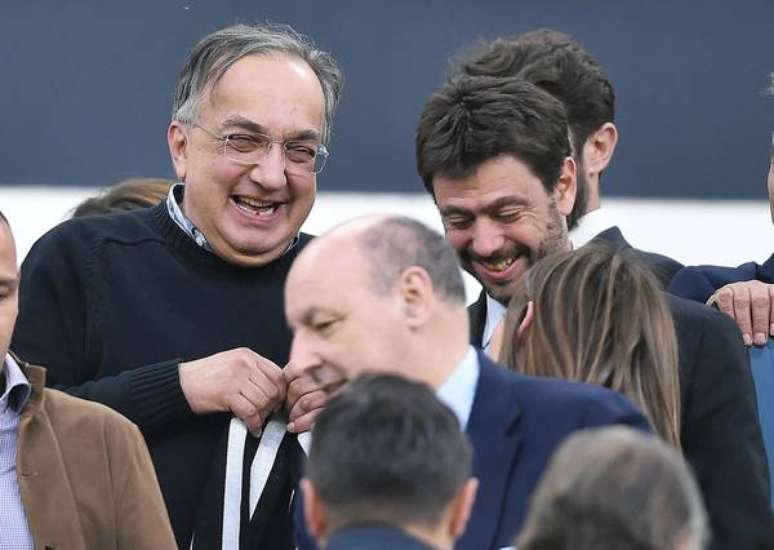 Sergio Marchionne com o presidente da Juventus, Andrea Agnelli