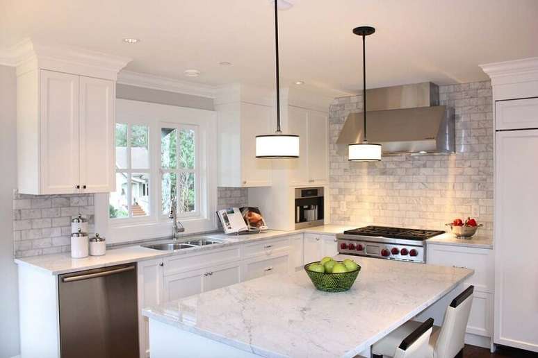 40. Saiba escolher os tipos de mármore para cada ambiente de sua casa – Foto: One Kindesign