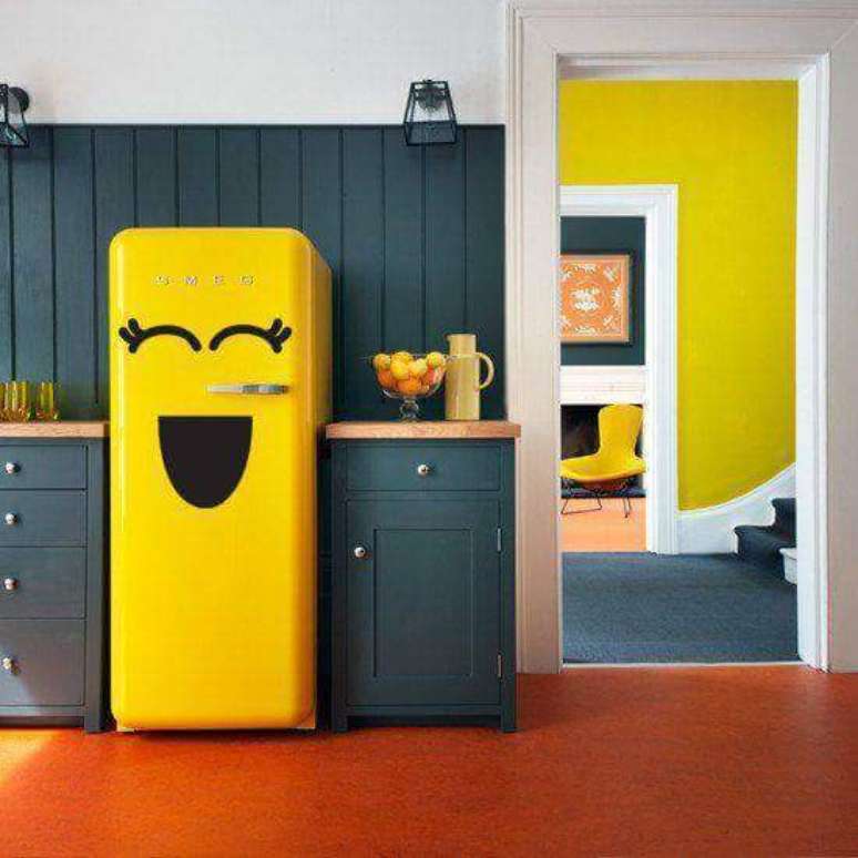 4. O desenho de emoji feliz com certeza dá um ar mais feliz à casa