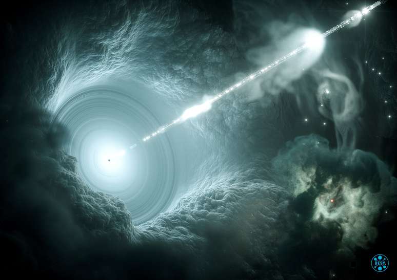 Ilustração de núcleo galático ativo mostra buraco negro
12/07/2018
Cortesia DESY, Science Communication Lab/Divulgação via REUTERS