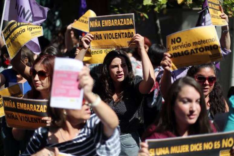 Protesto levou milhares de pessoas às ruas de Santiago.