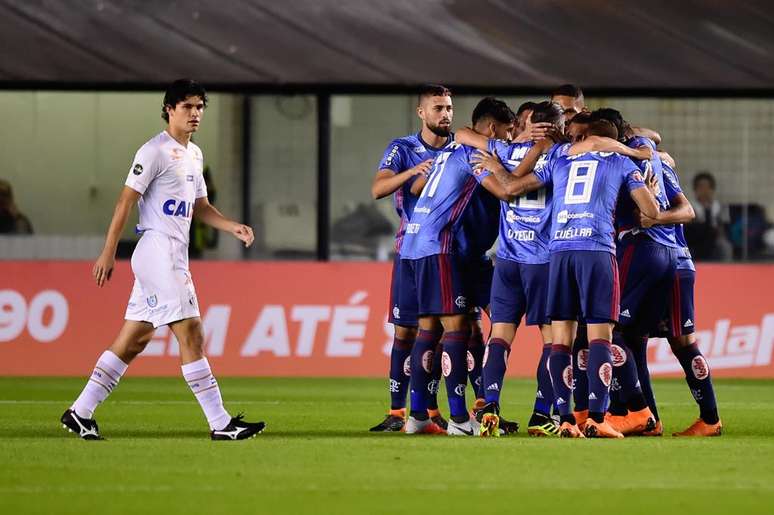 Flamengo abriu o placar logo no in&iacute;cio do primeiro tempo