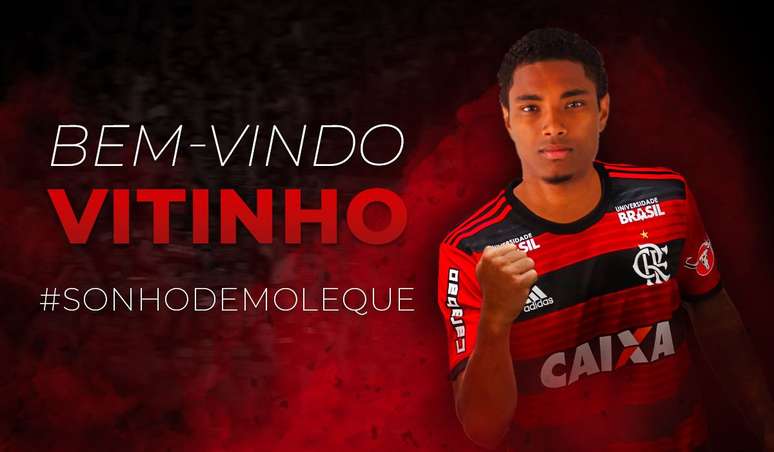 Vitinho assina por quatro temporadas com o Flamengo.