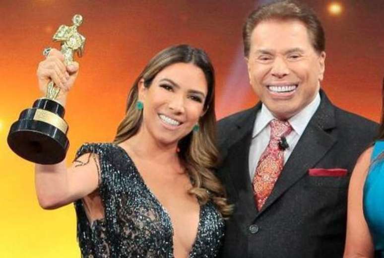 Patrícia Abravanel e Silvio Santos.