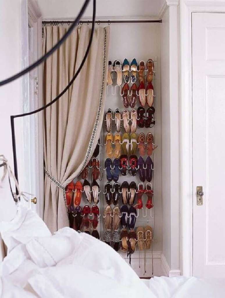 25. Ideias de como guardar sapatos no quarto