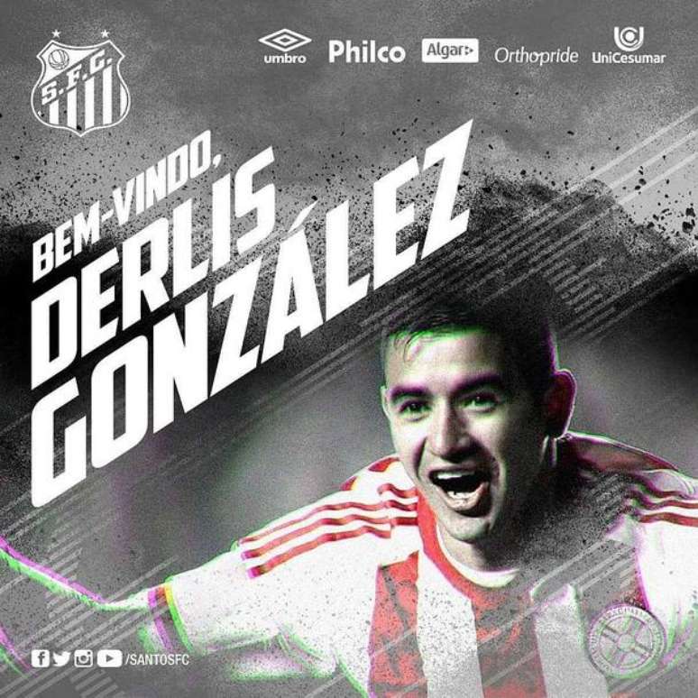 Derlis González é o novo reforço do Santos