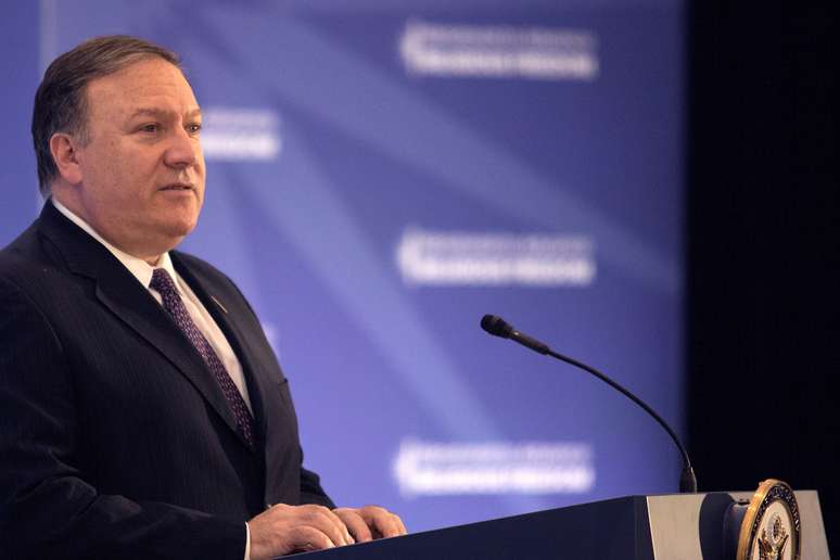 Secretário de Estado dos EUA, Mike Pompeo, dá entrevista coletiva em Washington
26/07/2018 REUTERS/Alex Wroblewski