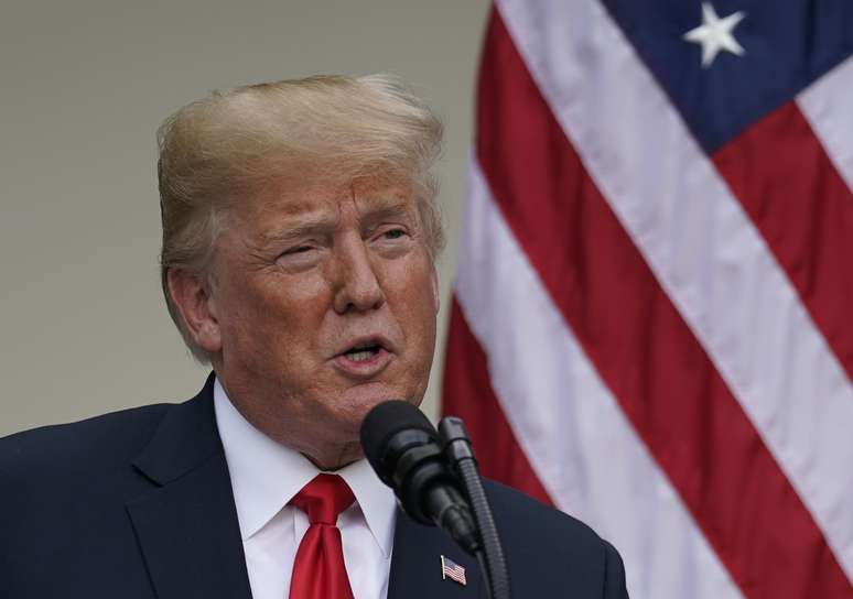 Presidente dos Estados Unidos, Donald Trump, na Casa Branca, em Washington
26/07/2018 
REUTERS/Joshua Roberts