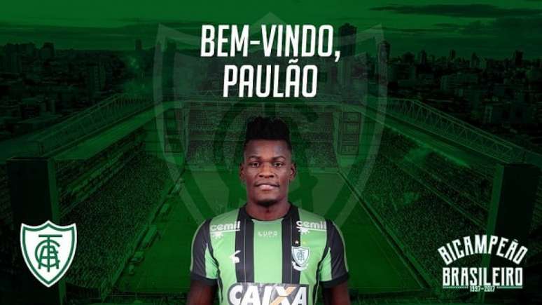 Paulão é anunciado como novo reforço do América-MG (FOTO: DIvulgação)