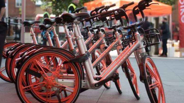 A chinesa Mobike opera milhões de bikes em 180 cidades