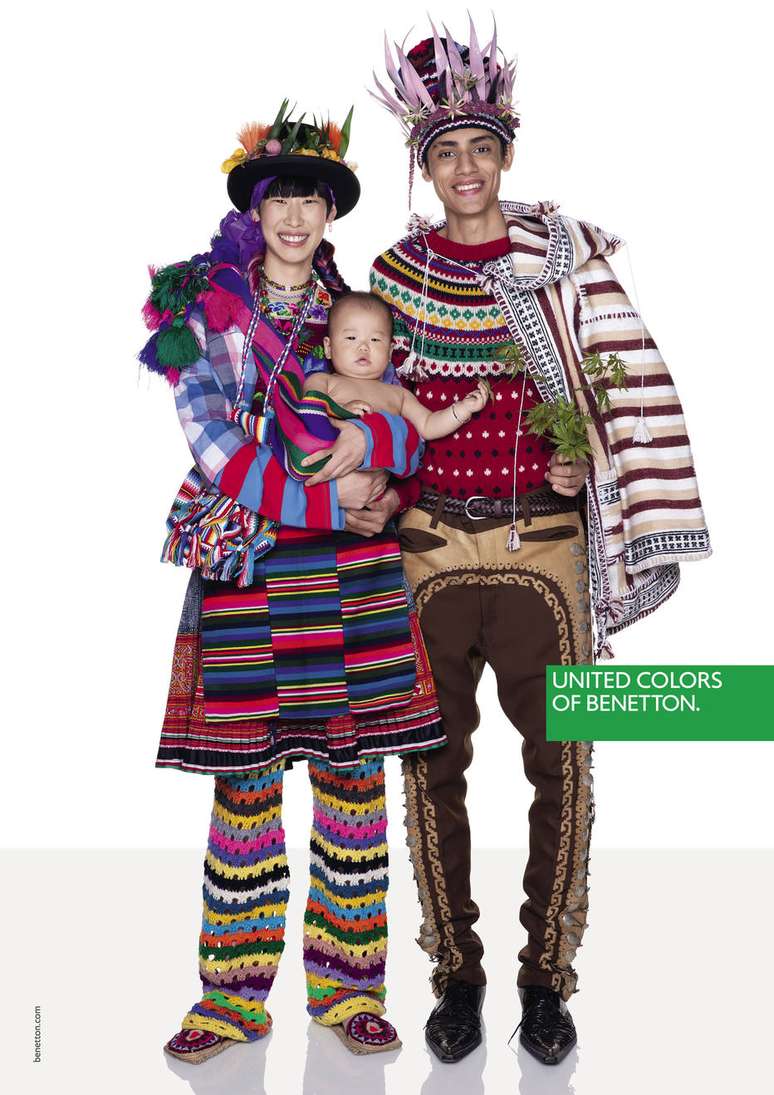 Outra imagem da campanha mais nova campanha de outono da Benetton