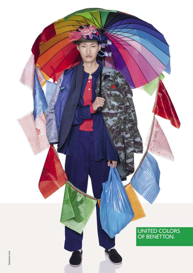 Nas fotos 'comerciais' da comunica&ccedil;&atilde;o da marca, elementos de diversas culturas entram em cena