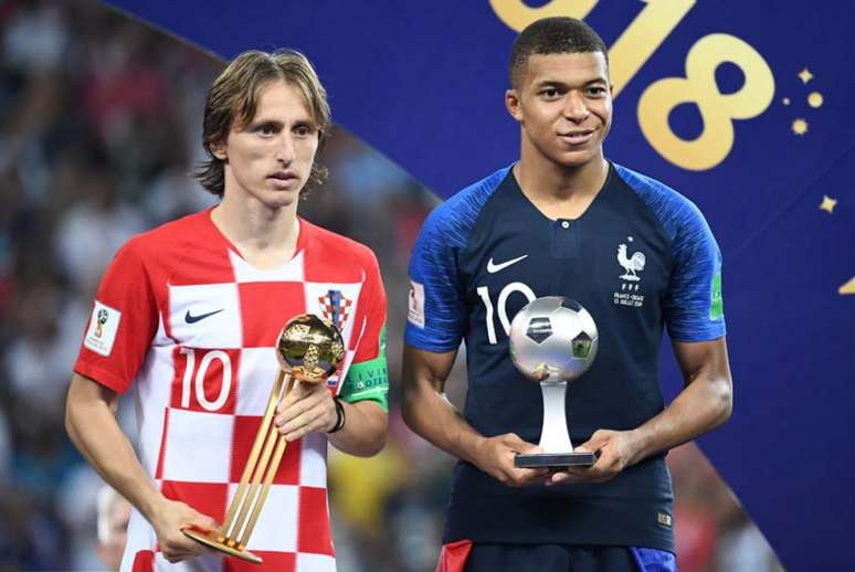 Modric e Mbappé estão cotados na Inter e no Real Madrid (Foto: FRANCK FIFE/AFP)